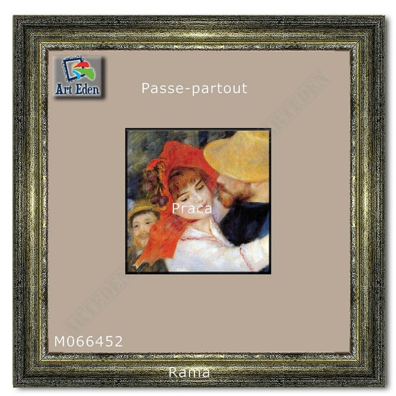 Passe-Partout szary z szarym przekrojem M066452