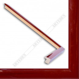 ASO127.31.046 14x15 - mała autore czerwona lakowana ramka do zdjęć i obrazków sample