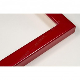 ASO127.31.046 14x15 - mała autore czerwona lakowana ramka do zdjęć i obrazków