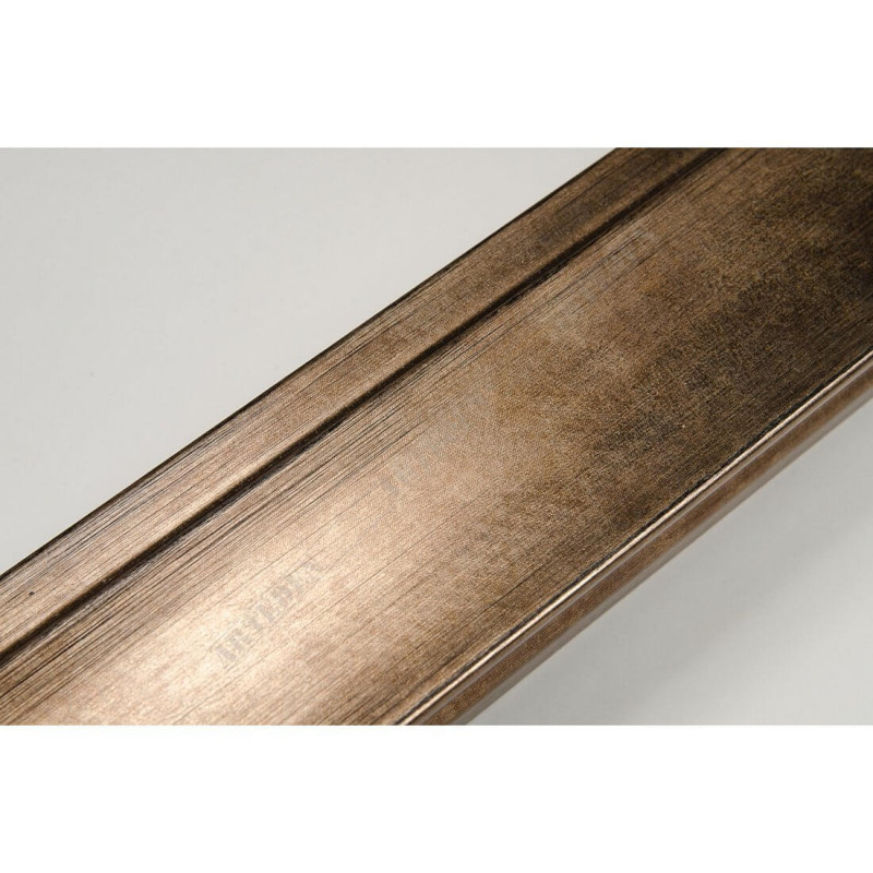 INK7501.773 45x21 - drewniana brąz metaliczna rama do obrazów i luster