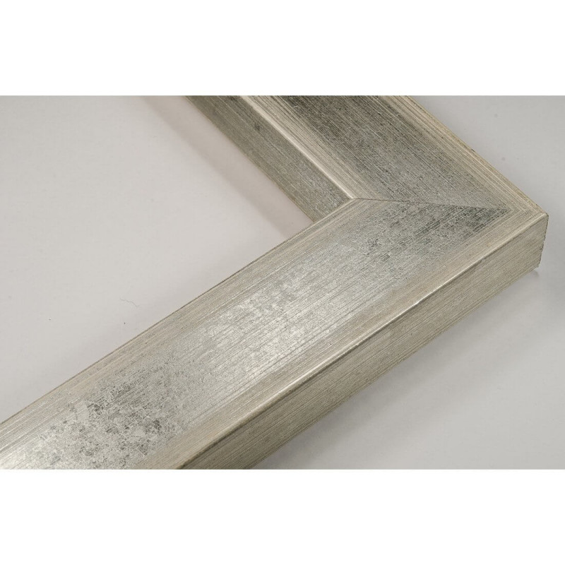 SCO818/181 50x25 - drewniana srebro jasne rama do obrazów i luster