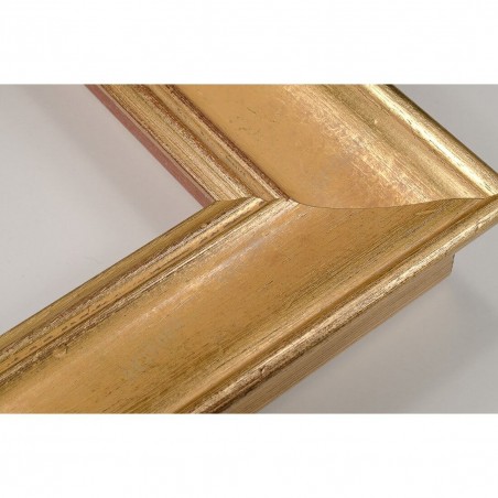 SCO9017/5 69x46 - drewniana champagne złota rama do obrazów i luster