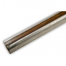 SCO960/153 25x22 - wąska mahoń-srebro rama do zdjęć i luster