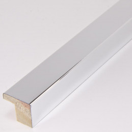 SCO2010/46 15x14 - jasno srebrna ramka laminowana wysoki połysk