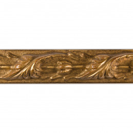 SCO991/15  25x27 -  stara złota rama do obrazów z ornamentem 3