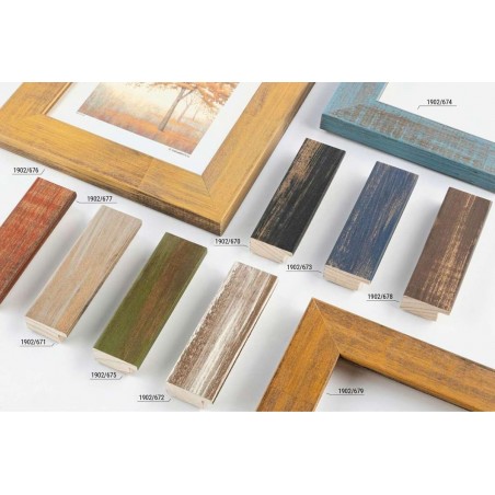 SCO1902 33x17 - rustikalna rama do obrazów - 8 kolorów