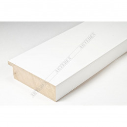 ABI370/40 72x20 - szeroka biała mat rama do obrazów i luster sample