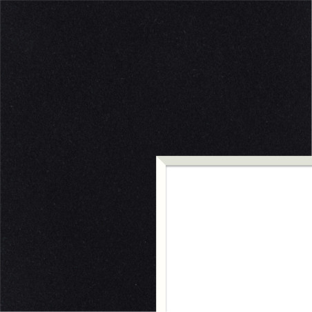 Welurowy Karton Passe-Partout czarny M114